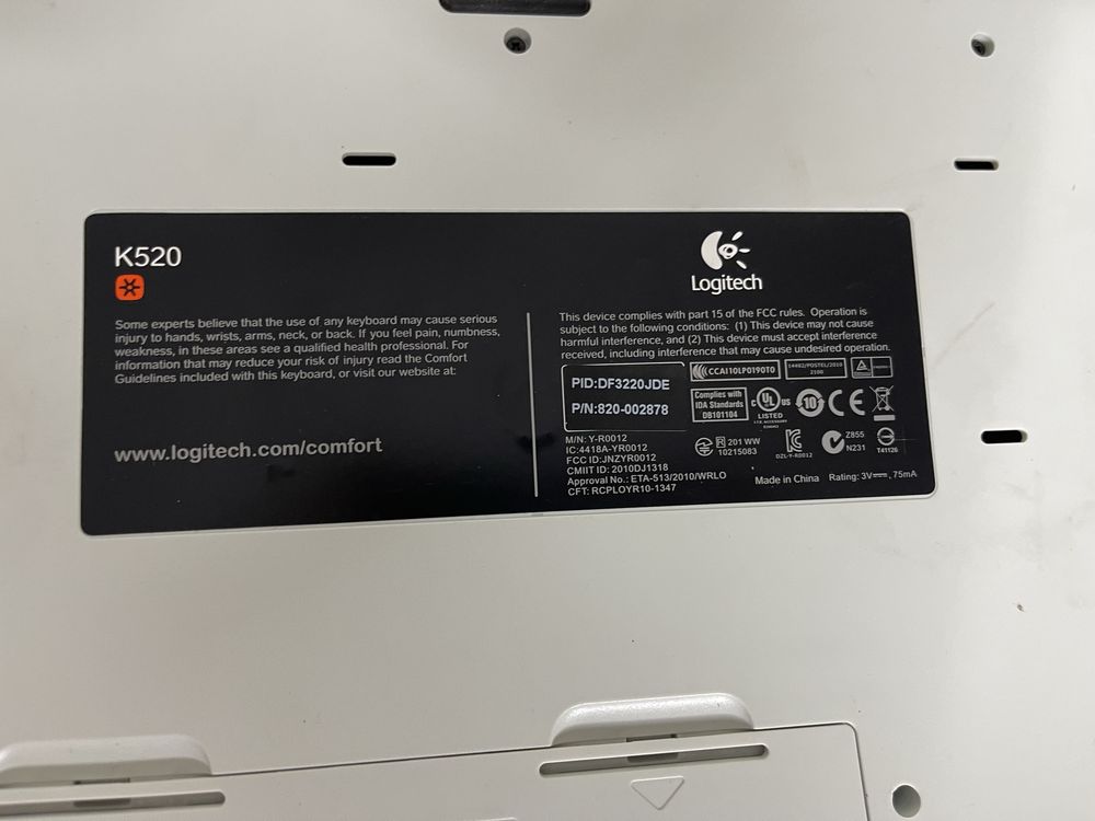 Бездротові клавіатури Logitech K520 повністю робочі