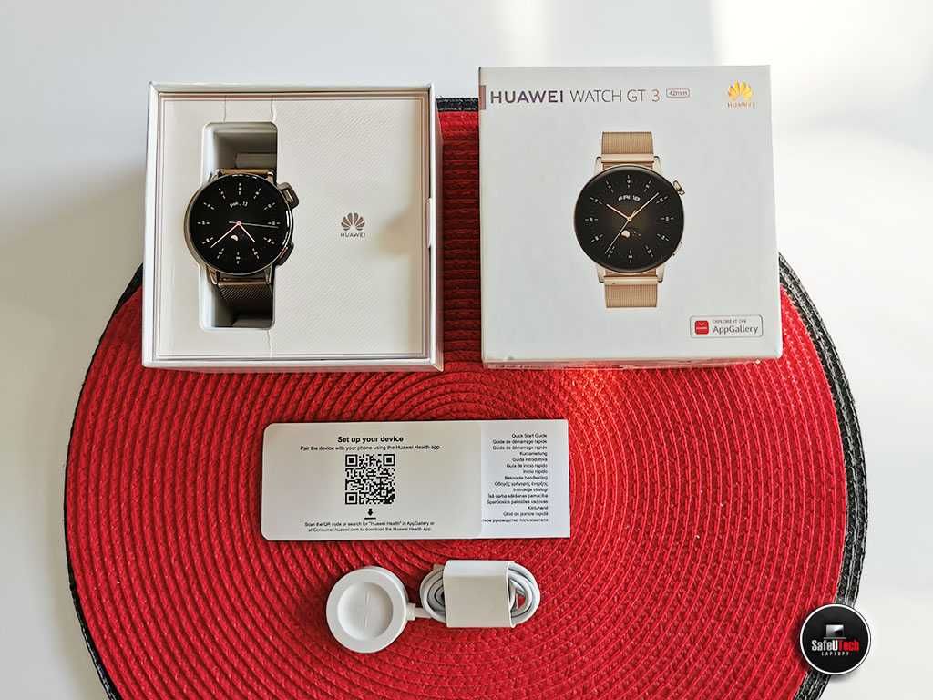 ZŁOTY DAMSKI Smartwatch Huawei Watch GT3 Elegant 42mm - GW. - B. ŁADNY