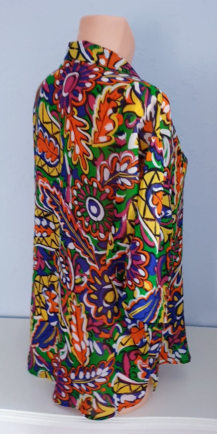 Otto Kern jedwabna bluzka koszula oversize M L XL