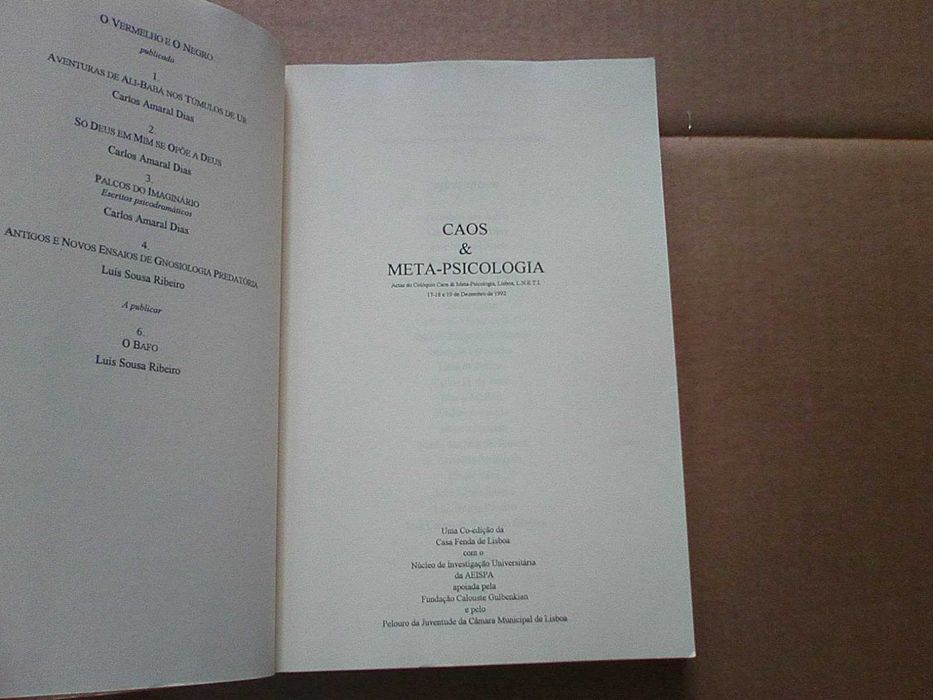 Caos & Meta-Psicologia