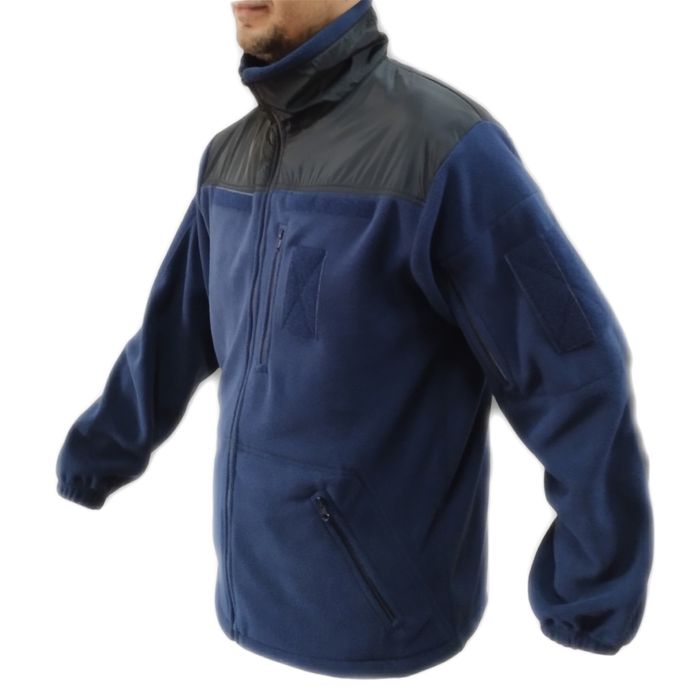 Фліска 340г/м2 чорна, синя. Флісова кофта куртка. Флиска черная