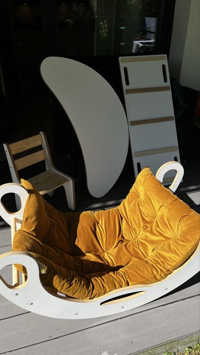 Bujak Montessori + blat + kreselko +zjeźdzalnia