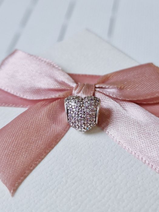 Contas da Pandora Corações Plumas Flores Muranos Clips