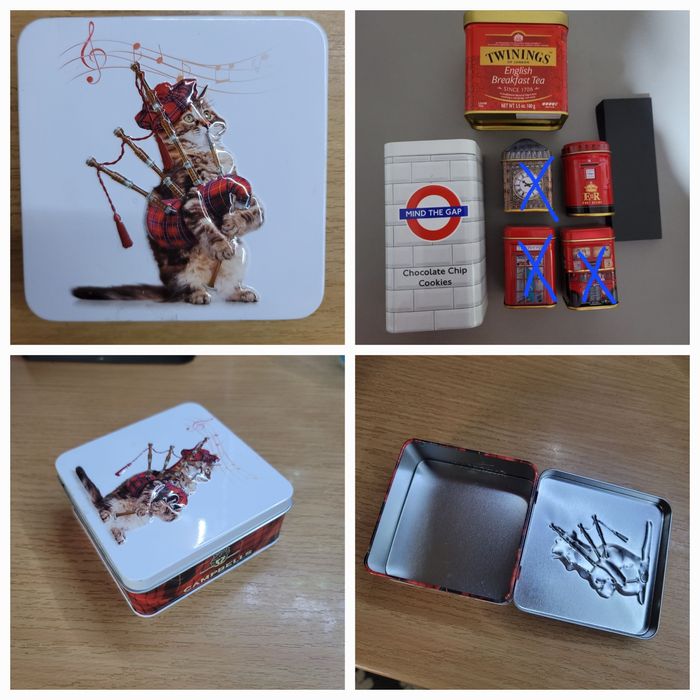 Жестяні коробочки з під чаю...