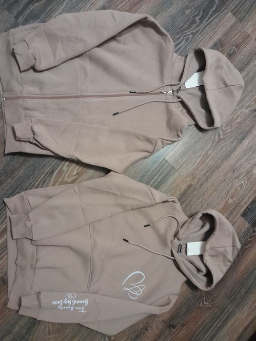 Худі трьохнитка на флісі,Туреччина,бєж,С-М