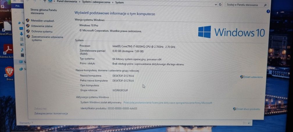 Dell E5570 I7 Radeon R7 dwie stacje dokujące ładowarka