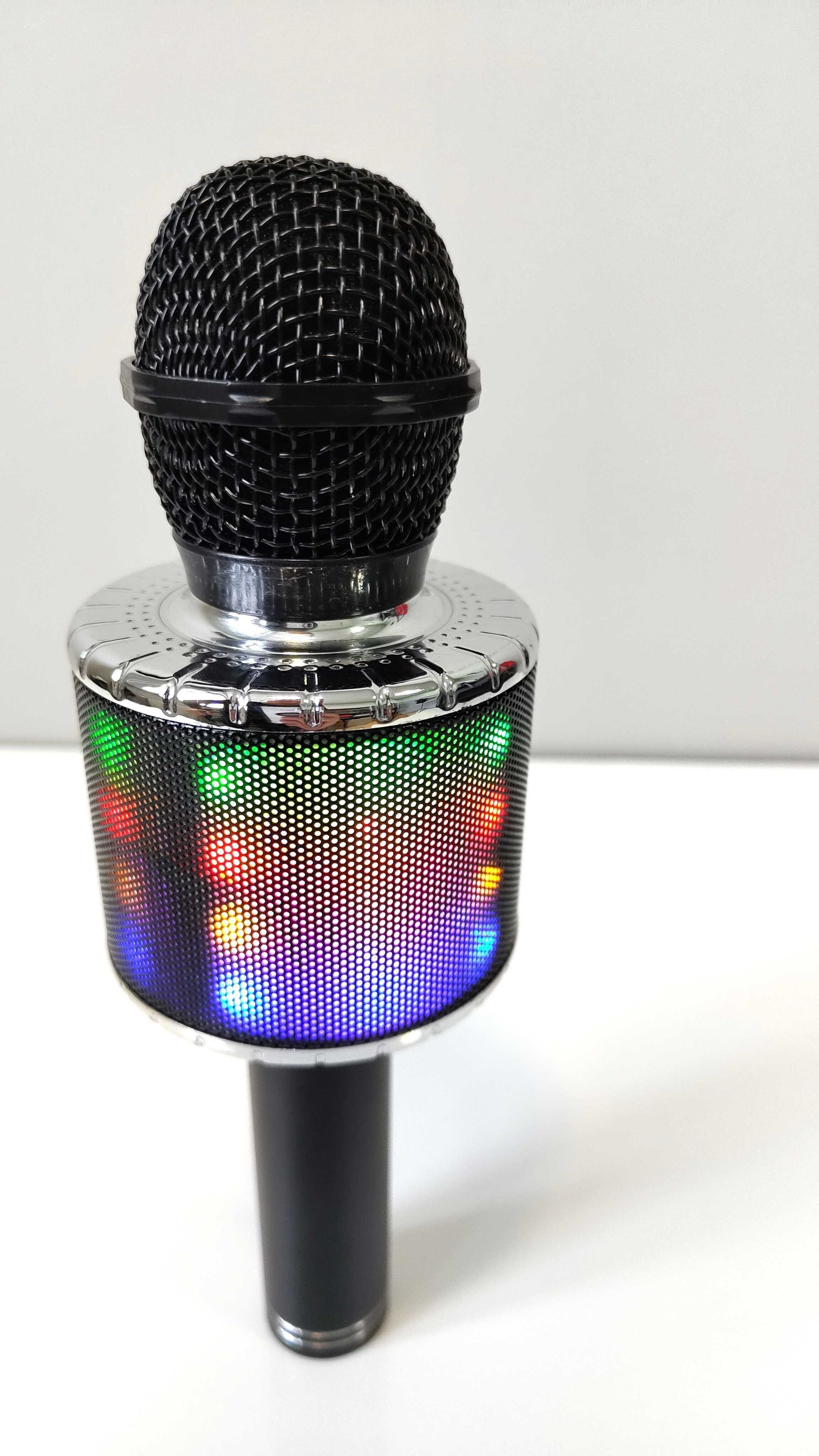 Podświetlany mikrofon bezprzewodowy LED do karaoke
