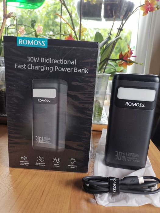 Romoss PMT30 30000mAh 30W ноут/дрон/смартфон/PowerBank оригін