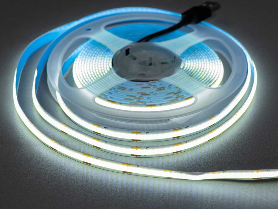 Світлодіодна лента COB LED 5V USB стрічка для повербанка опт і роздріб