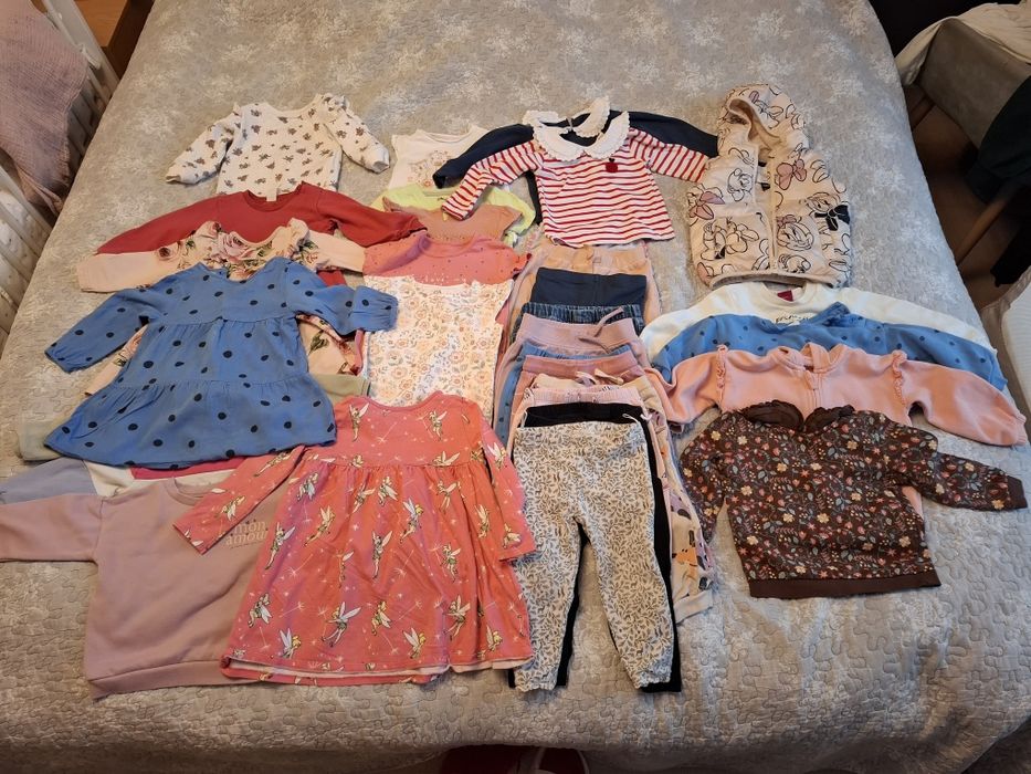 Ubrania dla dziewczynki 86
