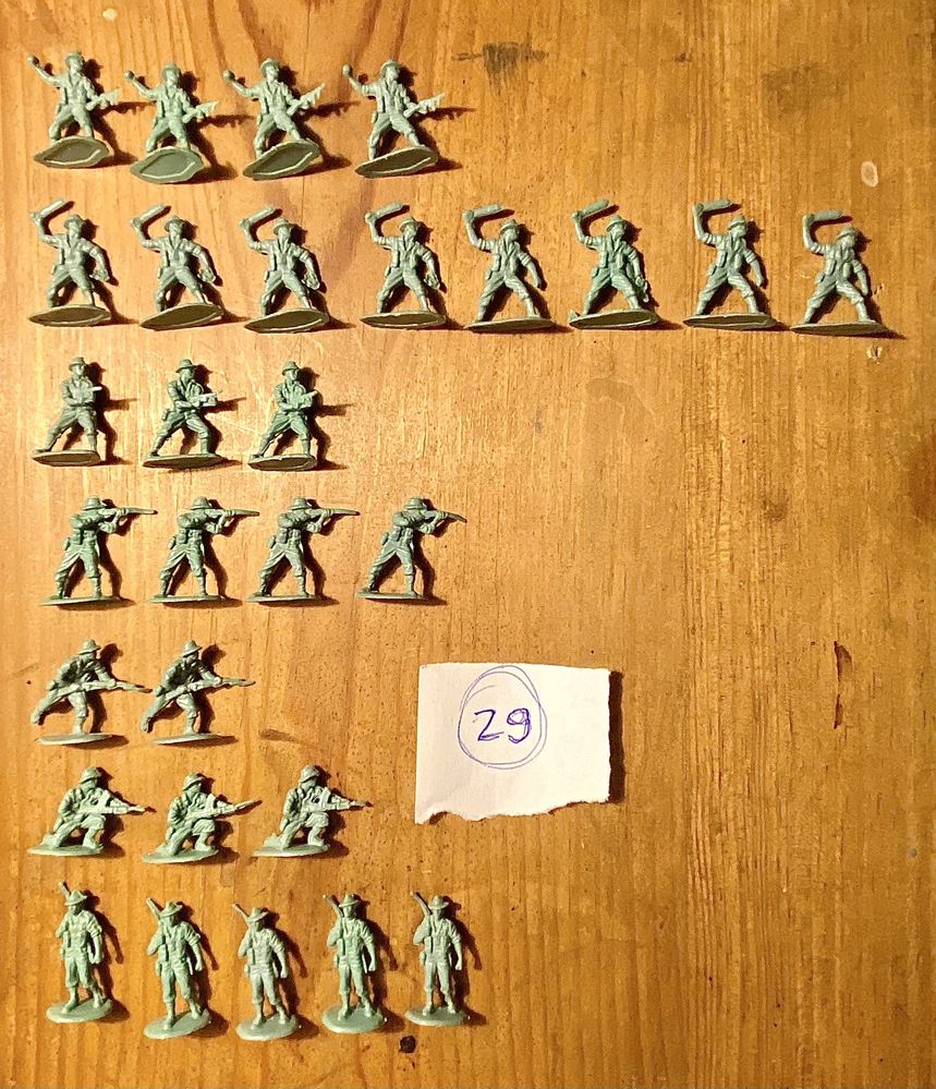 Brinquedo | Miniaturas Soldados Plástico | 29