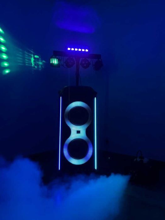 Promocja! Wynajem Oświetlenie imprezowe / głośnik JBL 710 / wytwornica