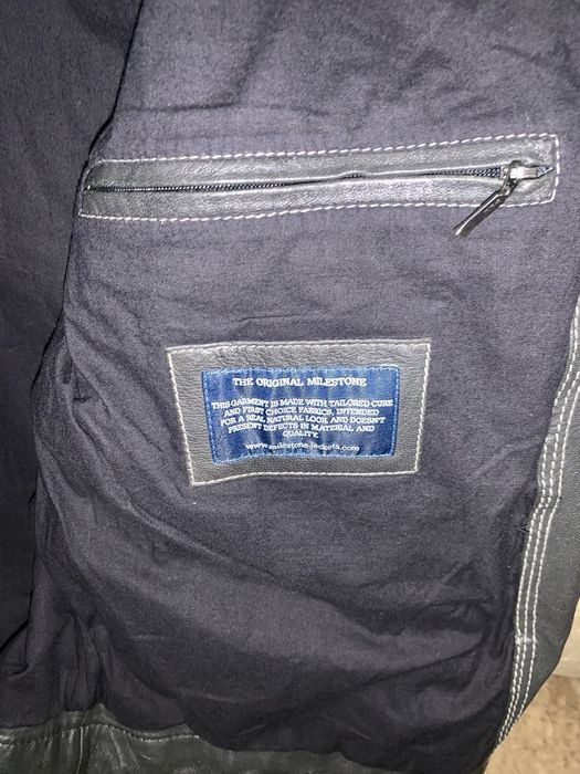 Куртка джинсовая с кожей