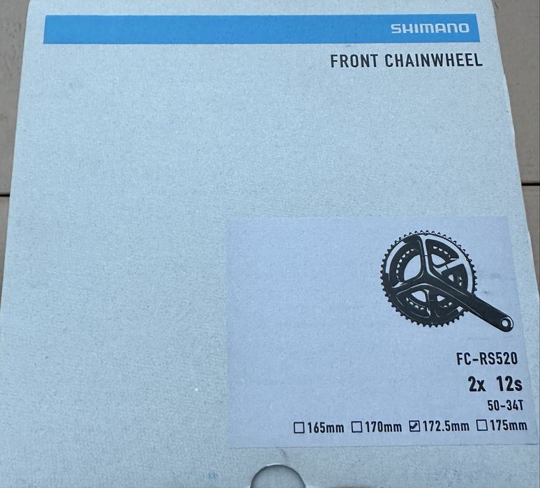 Nowa korba Shimano FC-RS520 50/34T 172.5mm 2x12