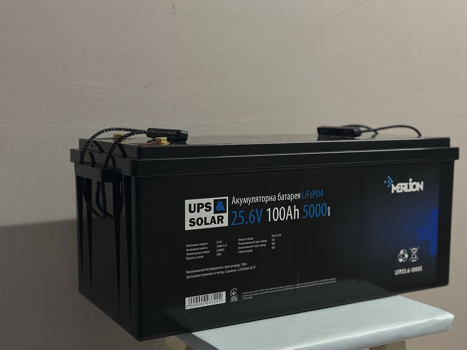 Литий-железо-фосфатный аккумулятор Merlion LiFePO4 25.6V 100AH