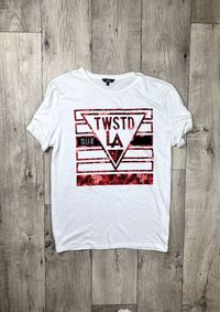 Twisted soul футболка 2XL размер белая с принтом оригинал