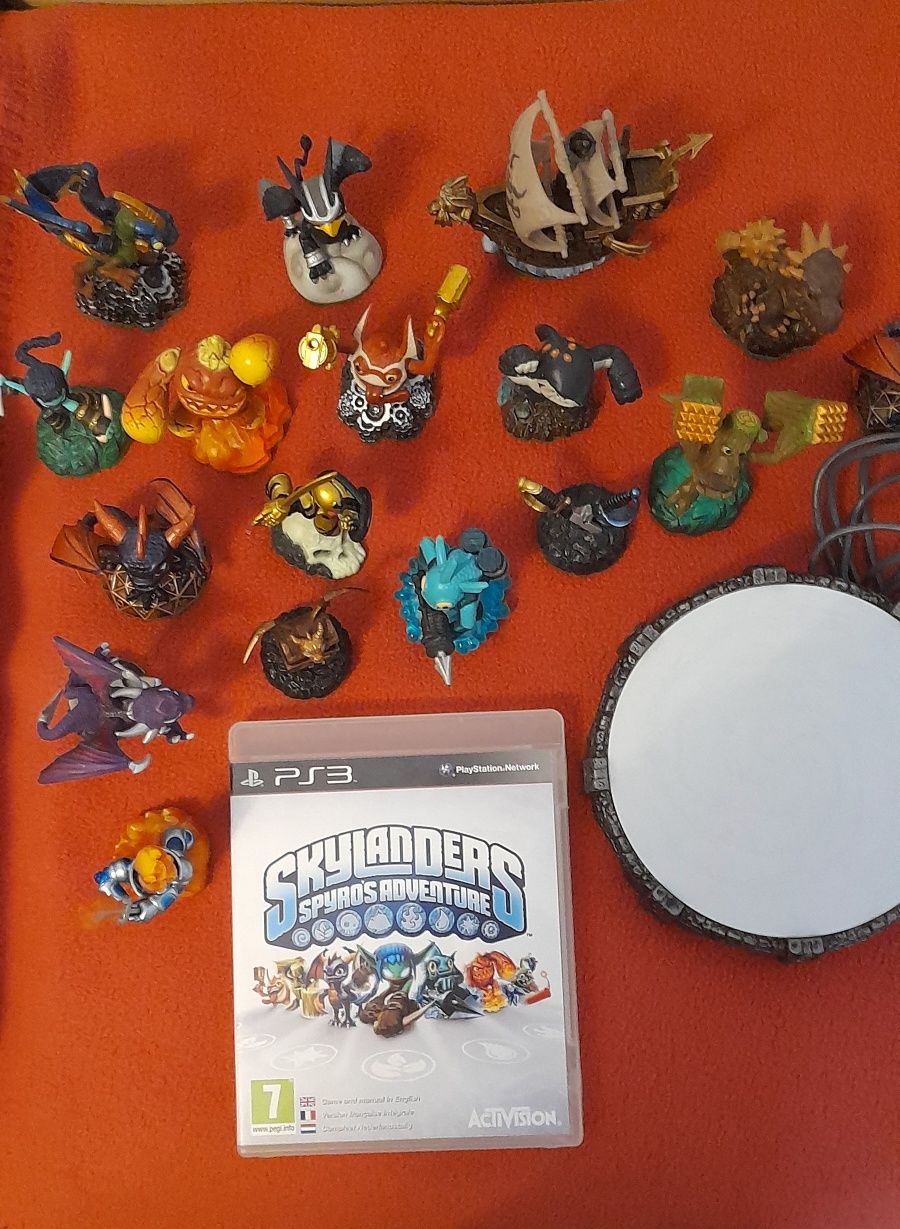 Jogo skylanders ps3, portal e figuras