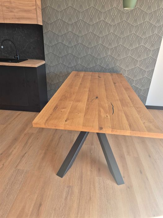 Stół dębowy loft lite drewno pająk