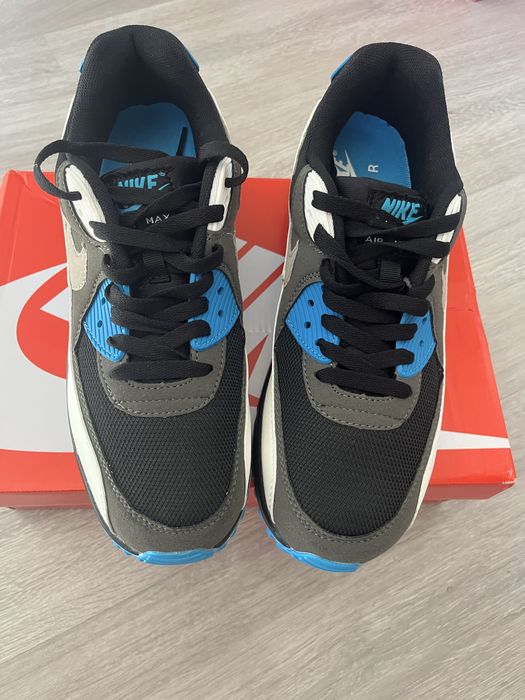 Buty Nike Air Max 90 granatowo-biało-niebieskie, nowe, rozm. 44 28cm