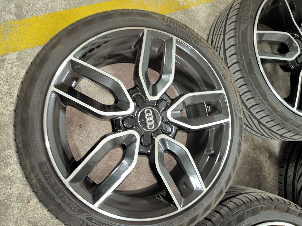 Jantes 18 5/112 com pneus Uniroyal