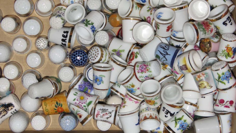 Dedais, colecção de 500 dedais