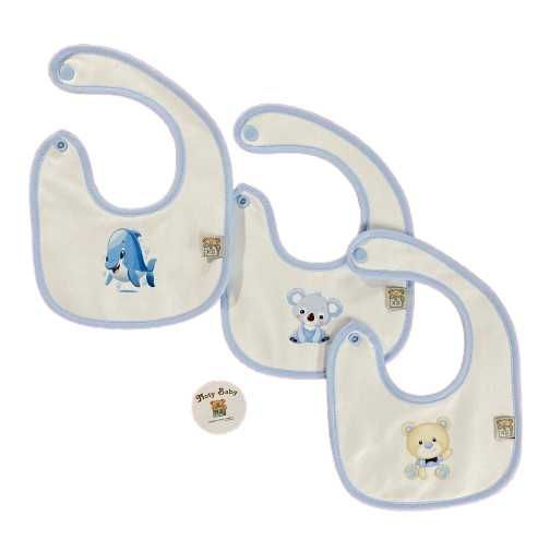 Conjuntos de   3  babetes pata bebé