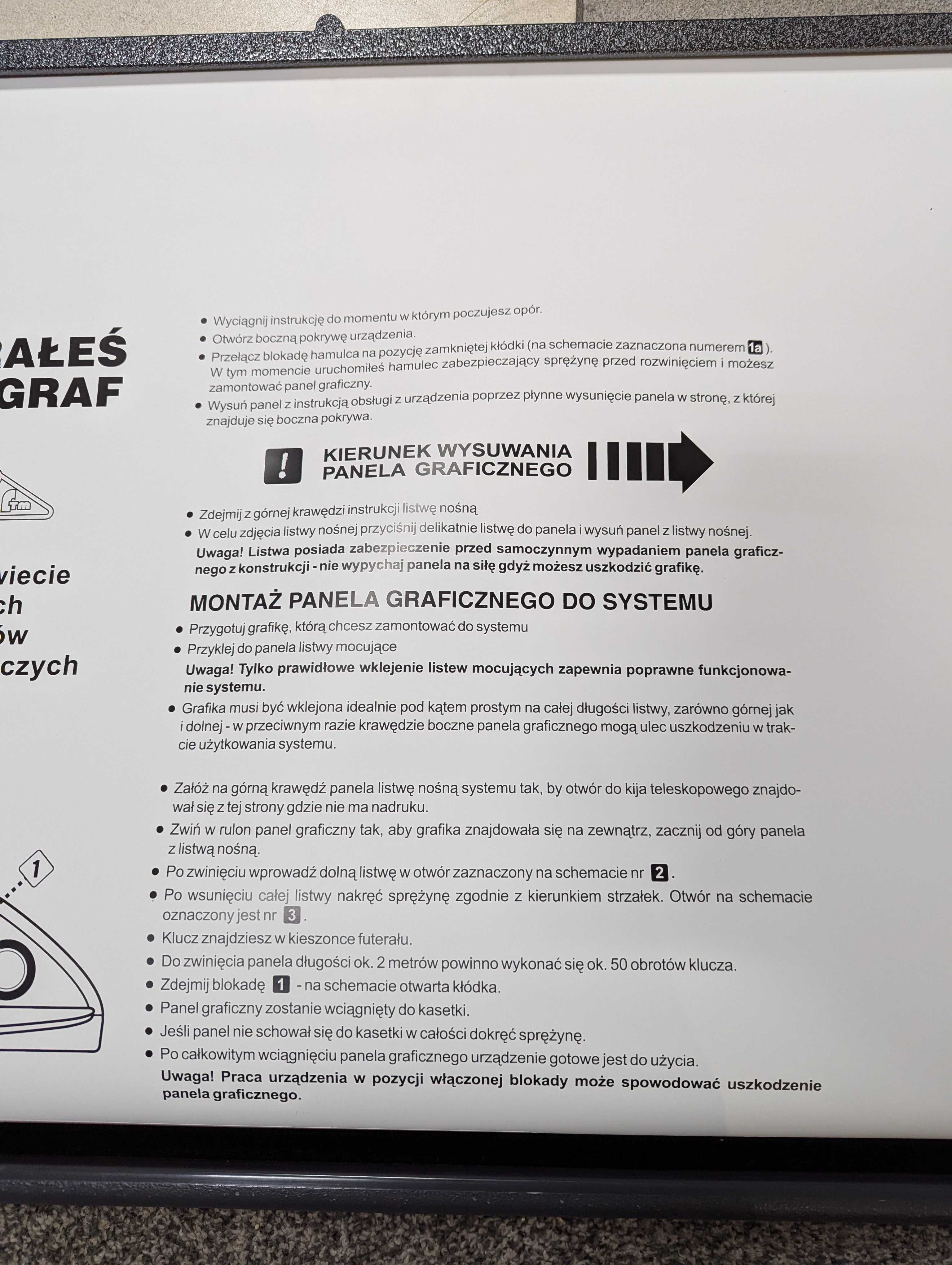 Roll-up jednostronny baner reklamowy