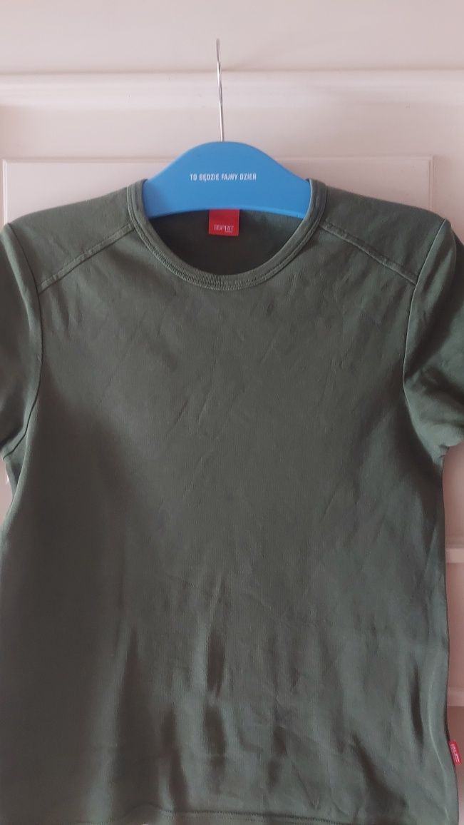 ESPRIT fajna bluzka/t - shirt cotton zieleń r M/L