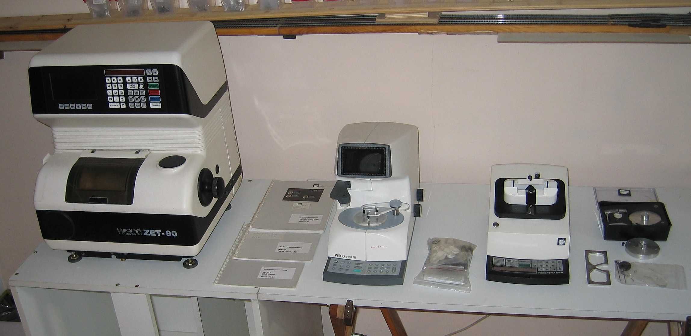 Zestaw dla optyka; automat ZET-90 + Bloker CAD 3 + Skaner 3D