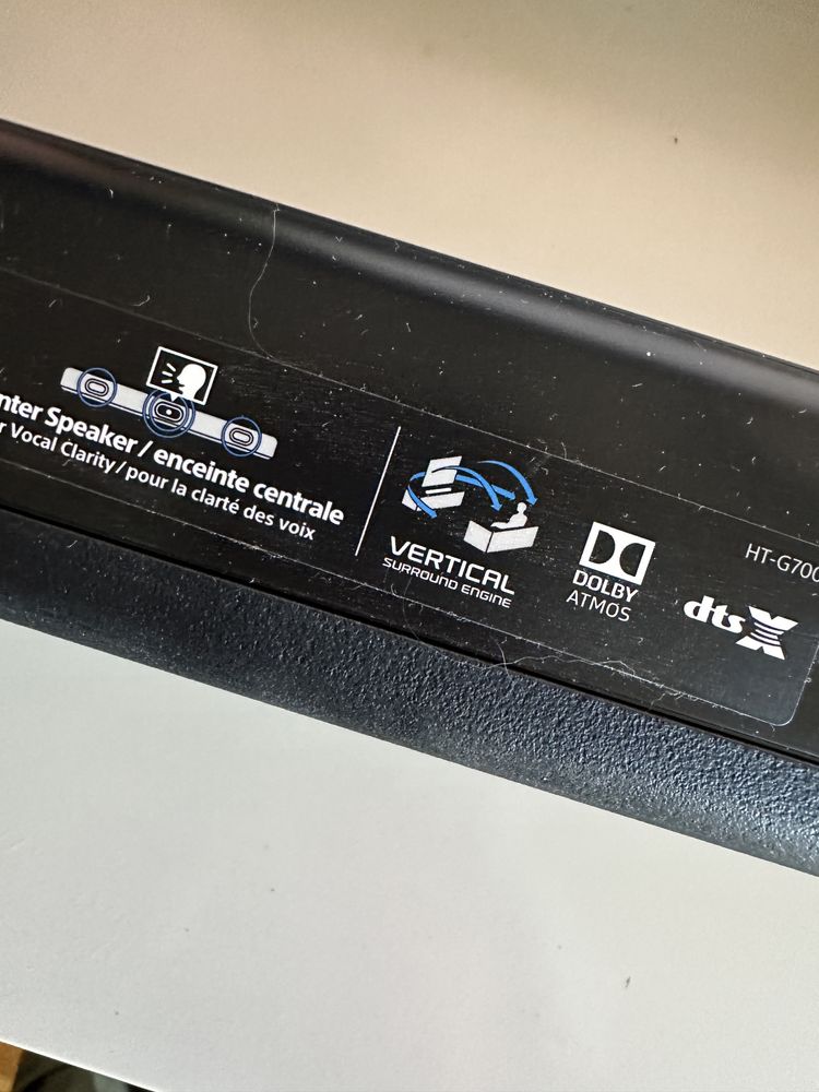 Soundbar sony HT-G700 3.1 com subwoofer sem fios