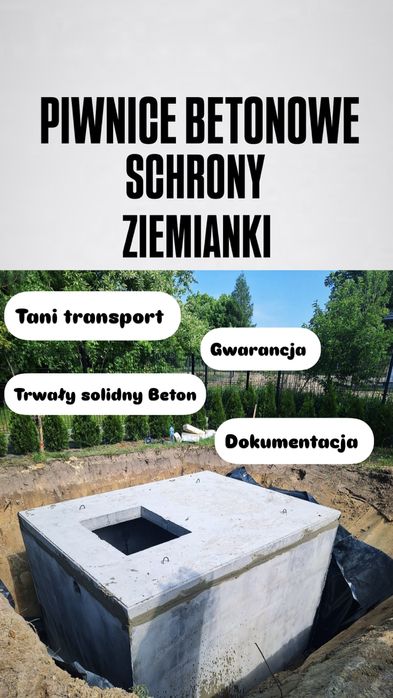 Piwnica Pwiniczka Ogrodowa Schron Ziemianka GWARANCJA Mocny Beton