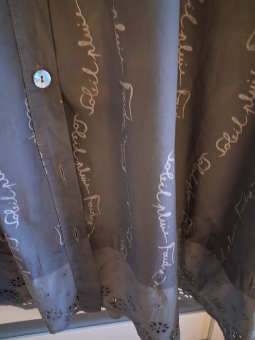 Szara dłuższa koszula