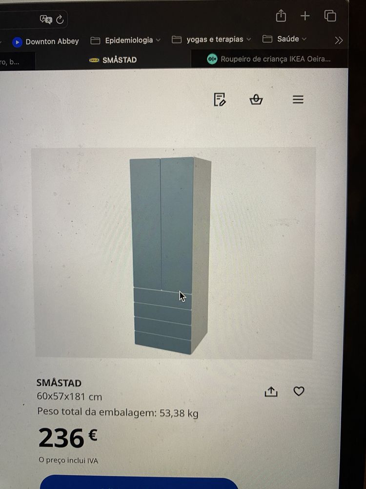 Armário quarto criança ikea smastad