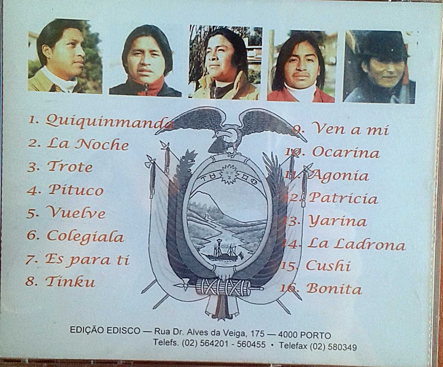 CD musica india do Equador, Andes em espanhol Wi kAUSAY. Incl portes