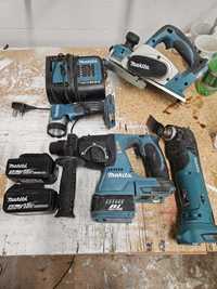 Makita zestaw 18v dhr242 DTM51 Dkp180 dml802 3ah 4ah