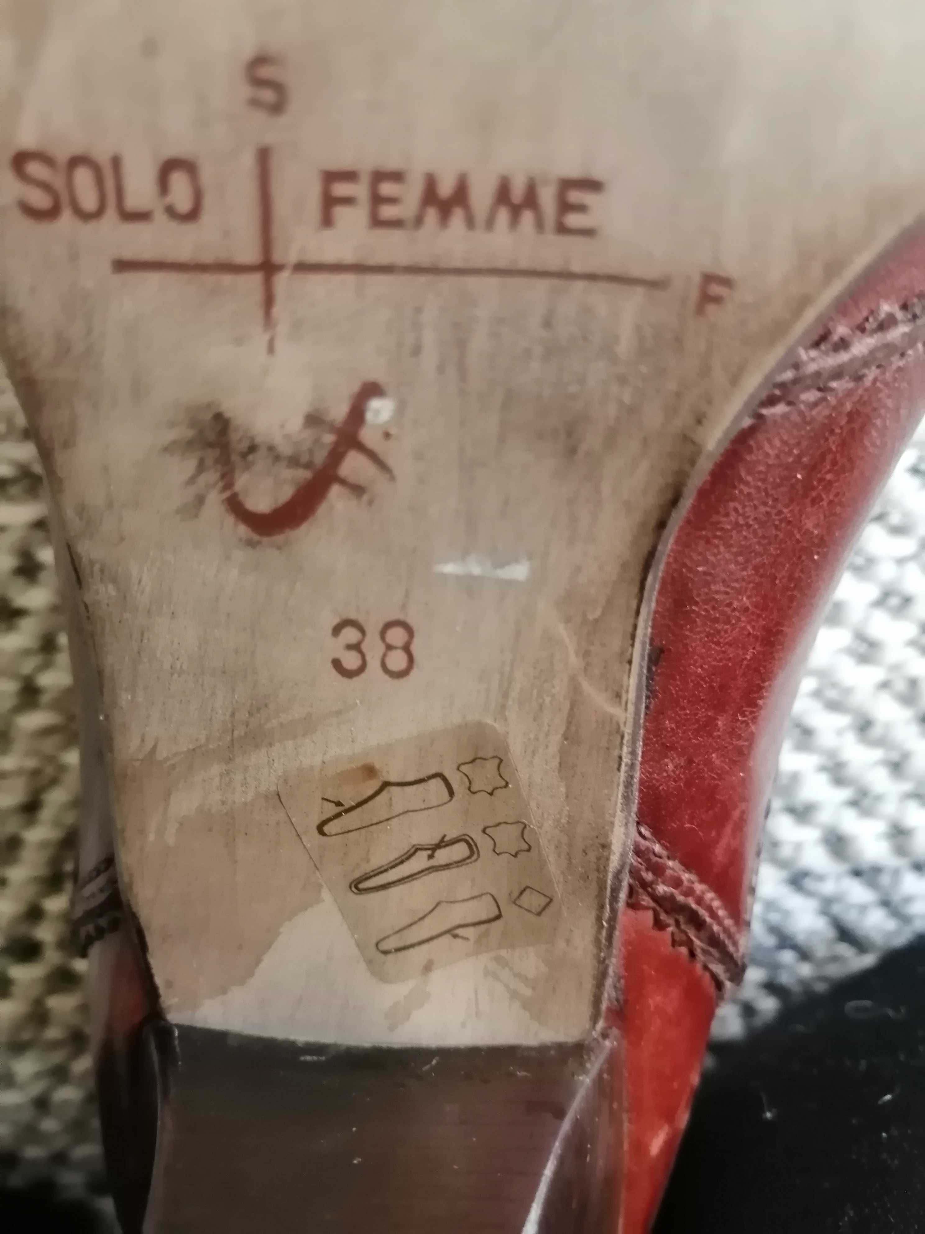 SKÓRA Okazyjnie piękne buty Solo Femme