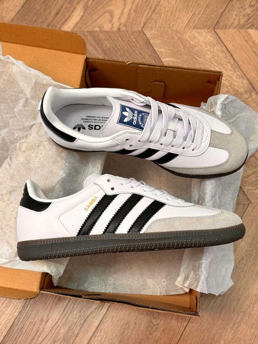 "Buty damskie Trampk" adidas Samba Biały Rozmiar.38,5