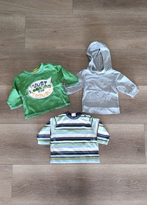 Zestaw bluzek dla chłopca 68