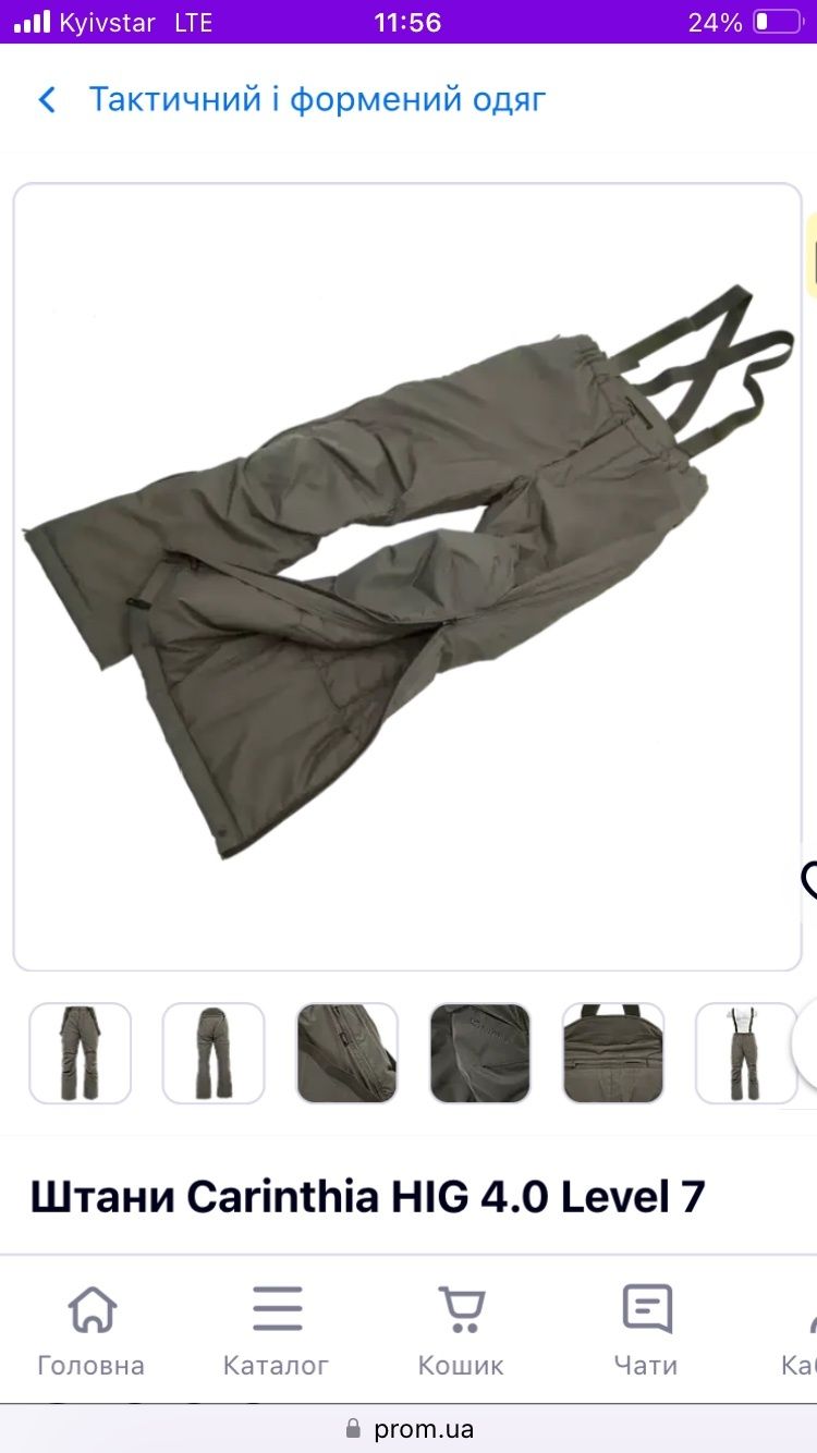 Штани CARINTHIA hic 4.0 SOF