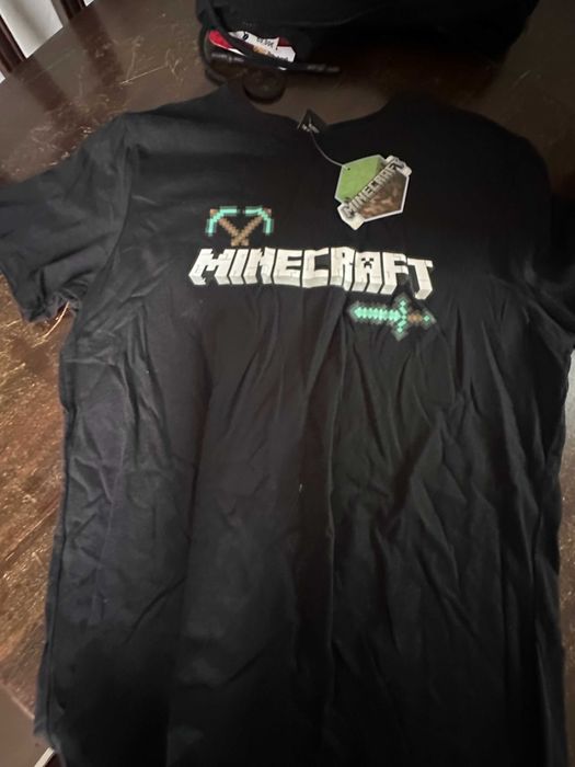 t-shirt minecraft preta S