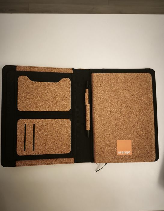 Notes notatnik konferencyjny korkowy etui teczka  organizer biznesowy