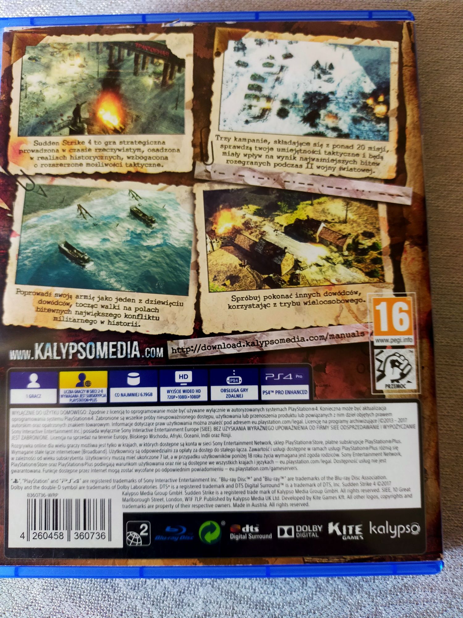 Sudden strike 4 PS4 wersja PL