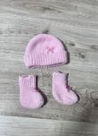 Komplet czapeczka i buciki dla niemowlaka