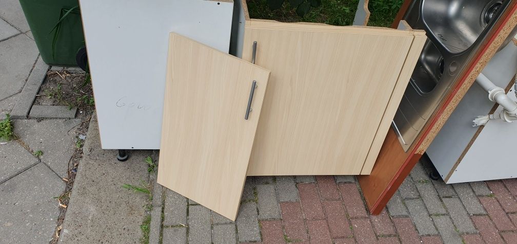 Szafka kuchenna narożna z blatem i zlewem
