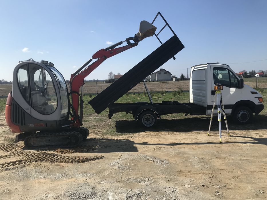 Usługi minikoparką, wywrotka,drenaże