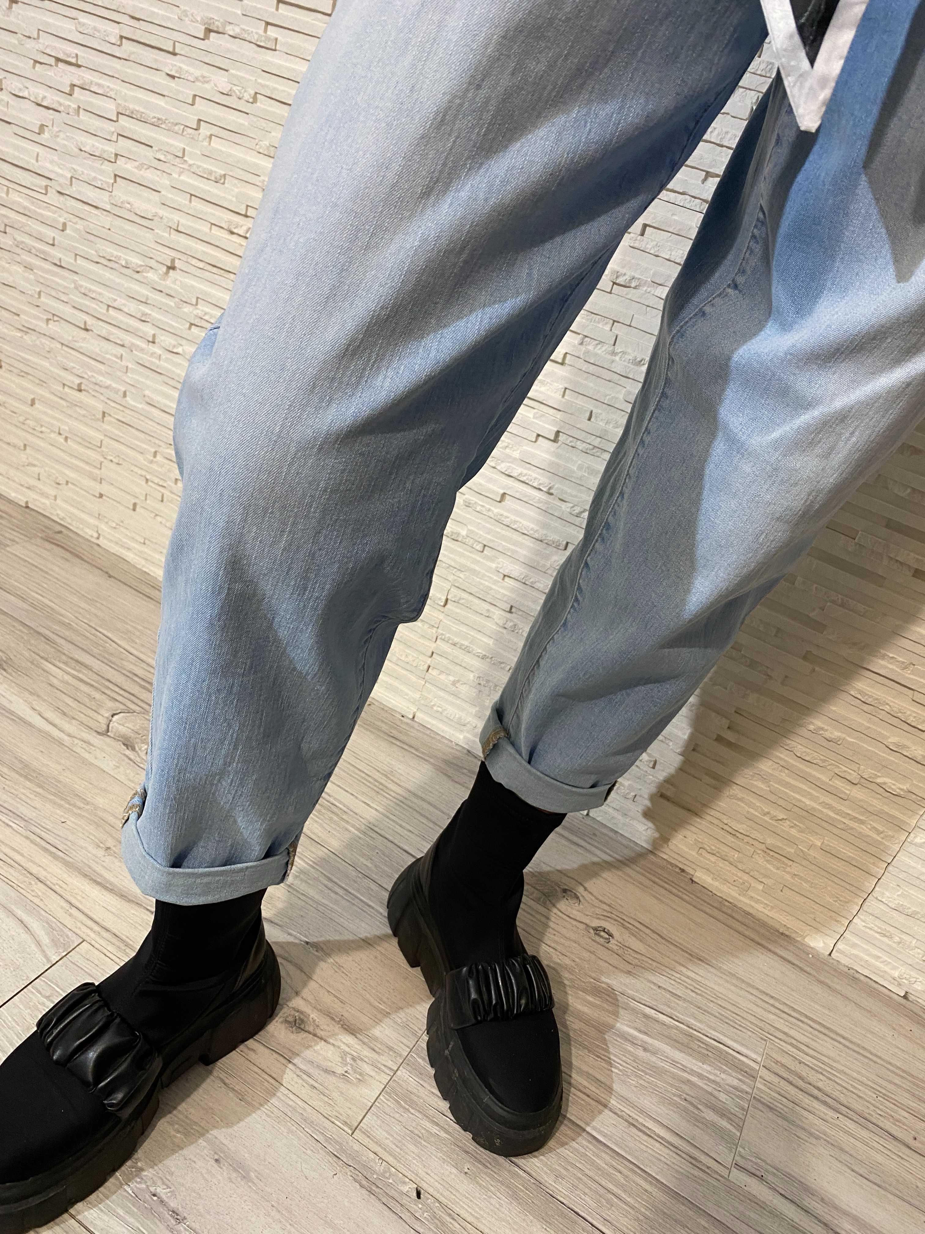 Lemonada mom fit jeansy z wyższym stanem S-M