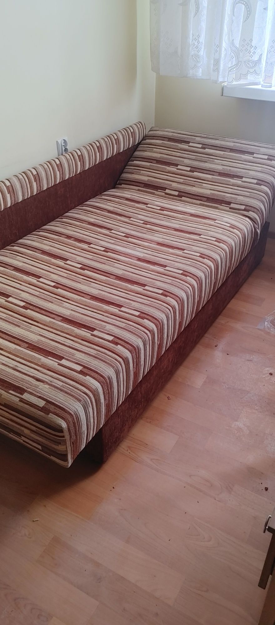 Łóżko Pojedyncze Jednoosobowe Sofa Z Funkcją Spania PRL Retro Vintage