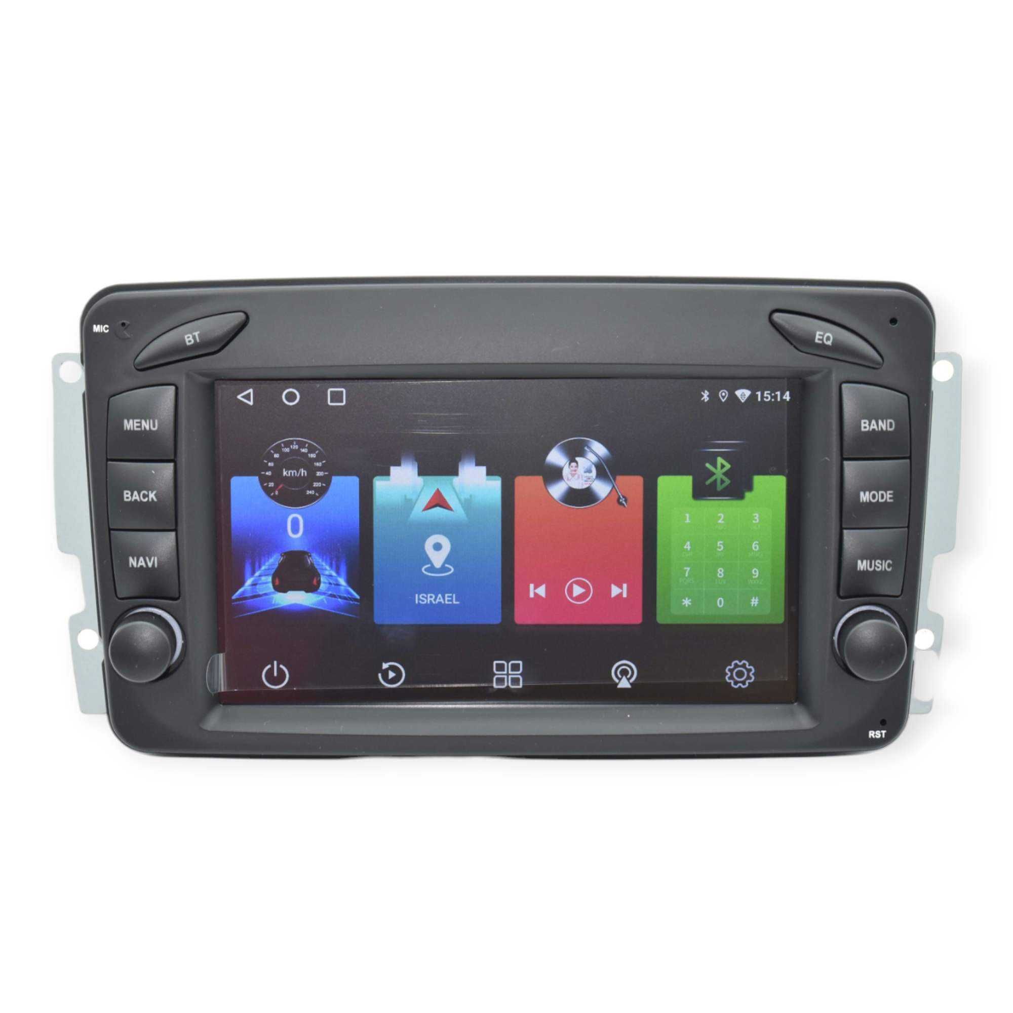 Radio 2 DIN Android Mercedes Benz A C G CLK - W209 W203 Novo Garantia