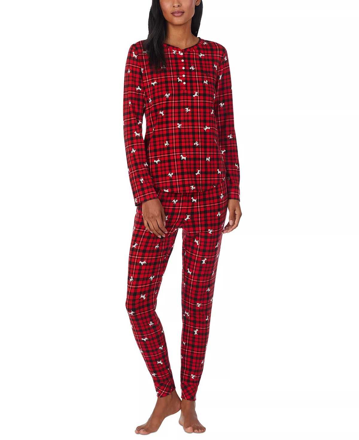 Новая женская пижама Ralph Lauren ( Red Print Pajama Set ) с Америки S