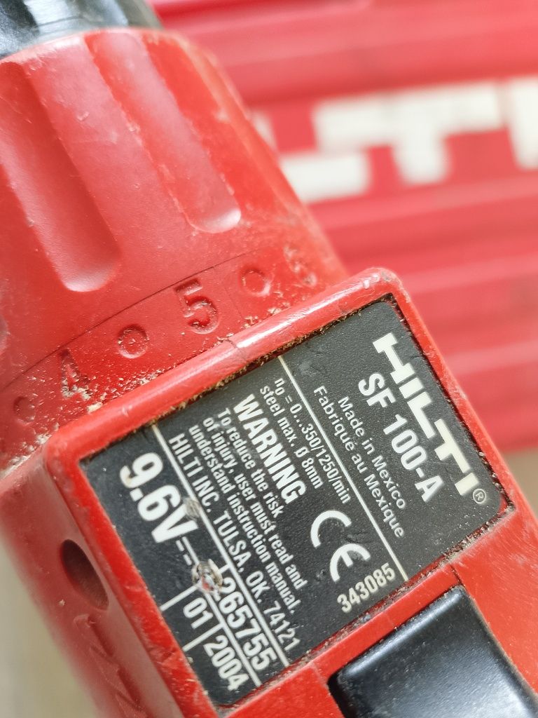 Wkrętarka Hilti SF 100 - A + bateria + walizka + ładowarka, nie Makita